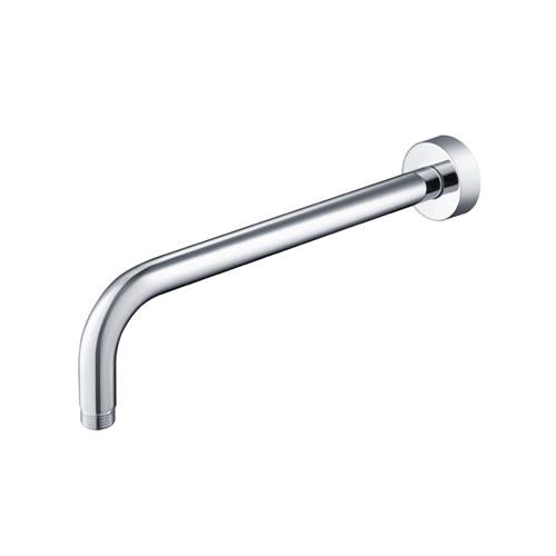 Flusso - Wall Mount Round Shower Arm - 12 Inch (300mm) - With Flange