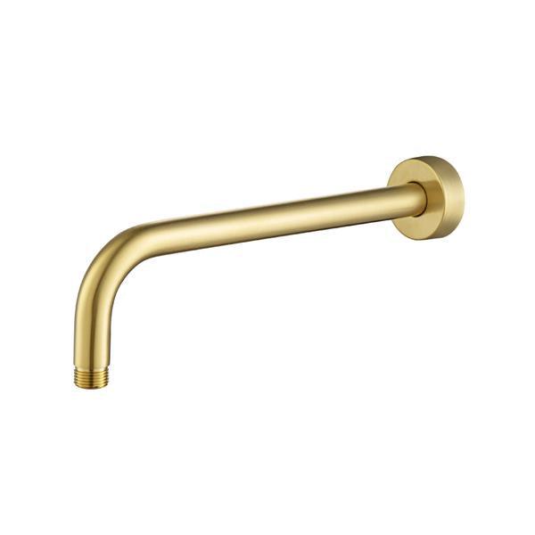 Flusso - Wall Mount Round Shower Arm - 12 Inch (300mm) - With Flange