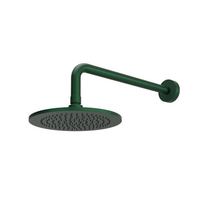 Flusso - 8 Inch Solid Brass Showerhead / Rainhead With 12 Inch Wall Mount Shower Arm