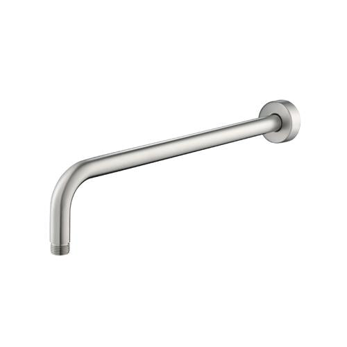 Flusso - Wall Mount Round Shower Arm - 16 Inch (400mm) - With Flange