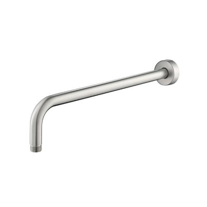 Flusso - Wall Mount Round Shower Arm - 16 Inch (400mm) - With Flange