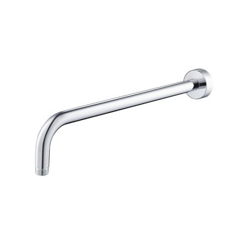 Flusso - Wall Mount Round Shower Arm - 16 Inch (400mm) - With Flange