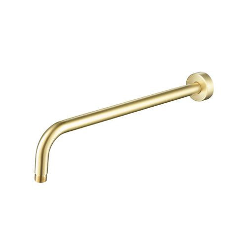 Flusso - Wall Mount Round Shower Arm - 16 Inch (400mm) - With Flange