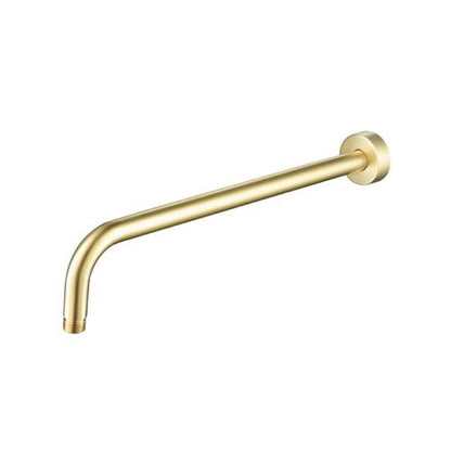 Flusso - Wall Mount Round Shower Arm - 16 Inch (400mm) - With Flange