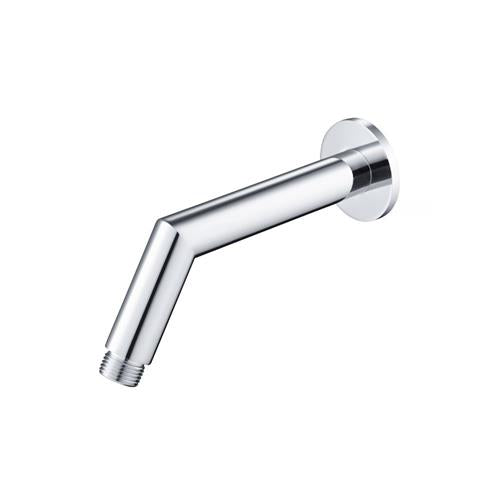 Flusso - Round Shower Arm With Flange - 7 Inch - With Flange