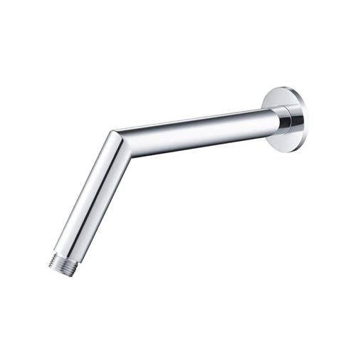 Flusso - Round Shower Arm With Flange - 10 Inch - With Flange