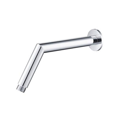 Flusso - Round Shower Arm With Flange - 10 Inch - With Flange