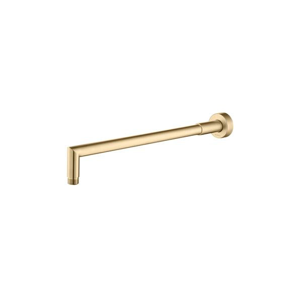 Flusso - Wall Mount Round Shower Arm - 16 Inch (400mm) - With Flange