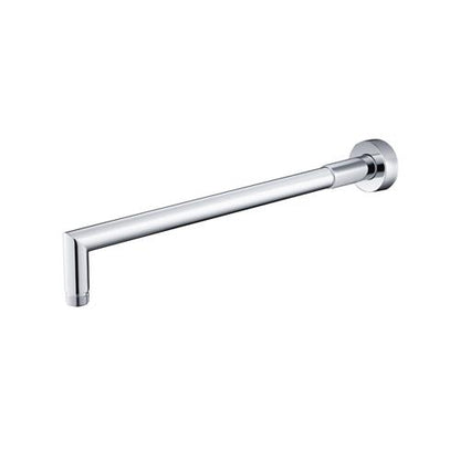 Flusso - Wall Mount Round Shower Arm - 16 Inch (400mm) - With Flange