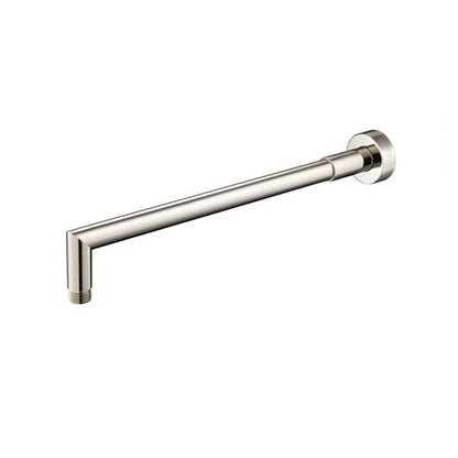 Flusso - Wall Mount Round Shower Arm - 16 Inch (400mm) - With Flange