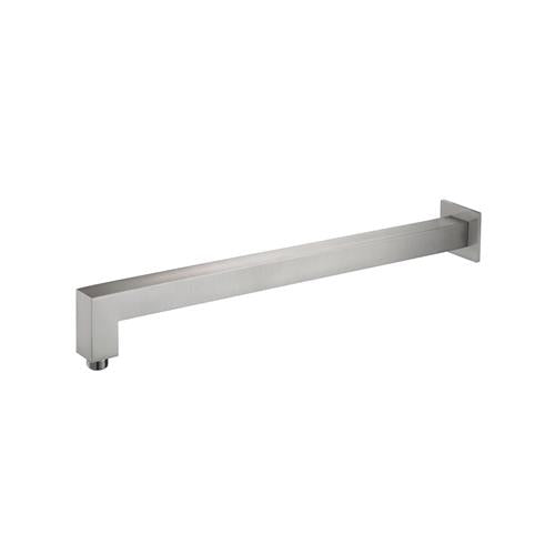 Flusso - Wall Mount Square Shower Arm - 20 Inch - With Flange