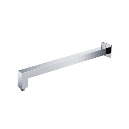 Flusso - Wall Mount Square Shower Arm - 20 Inch - With Flange