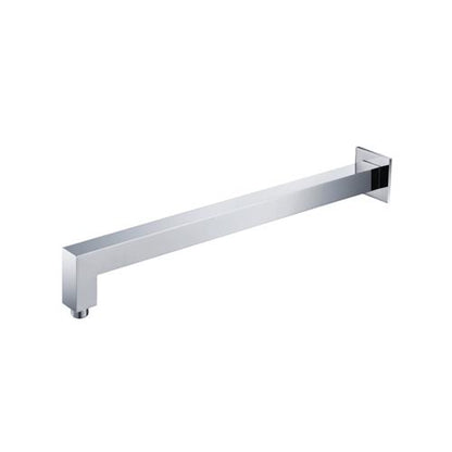 Flusso - Wall Mount Square Shower Arm - 20 Inch - With Flange
