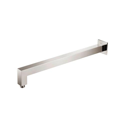 Flusso - Wall Mount Square Shower Arm - 20 Inch - With Flange