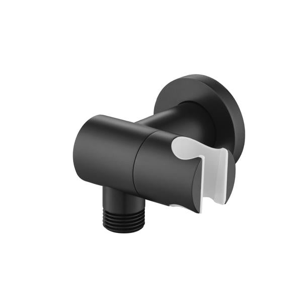 Flusso - Wall Elbow With Holder Combo - Adjustable Angle