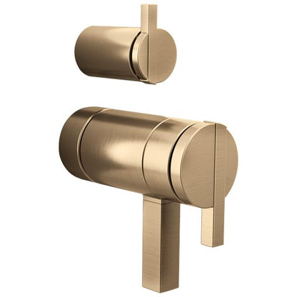 Brizo - Frank Lloyd Wright TempAssure Thermostatic Valve with Integrated Diverter Trim Lunar Handle Kit
