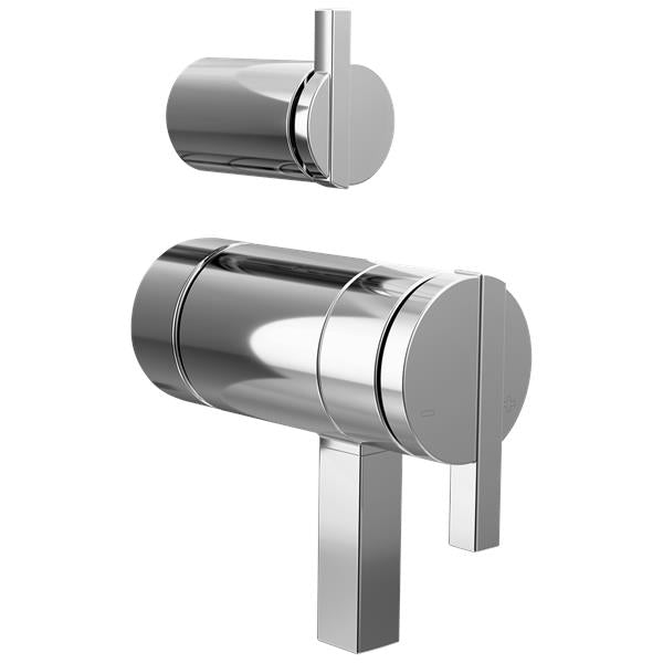 Brizo - Frank Lloyd Wright TempAssure Thermostatic Valve with Integrated Diverter Trim Lunar Handle Kit