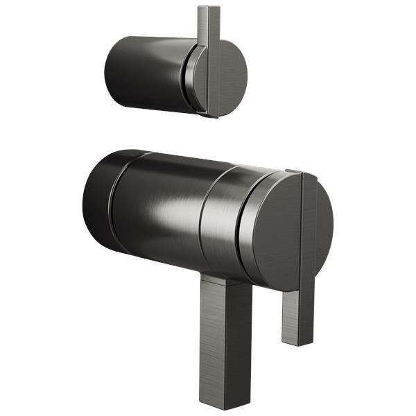 Brizo - Frank Lloyd Wright TempAssure Thermostatic Valve with Integrated Diverter Trim Lunar Handle Kit