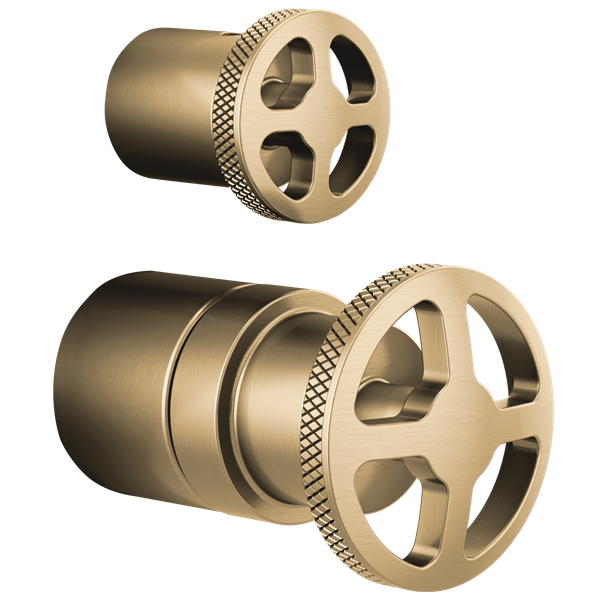 Brizo - Litze Pressure Balance Valve With Diverter Trim Handle Kit - Wheel