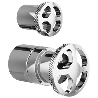 Brizo - Litze Pressure Balance Valve With Diverter Trim Handle Kit - Wheel