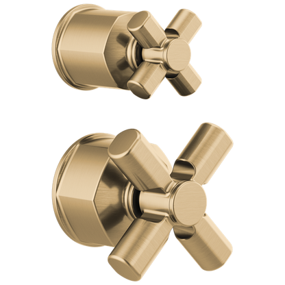 Brizo - Invari Pressure Balance Valve with Integrated Diverter Trim Cross Handle Kit