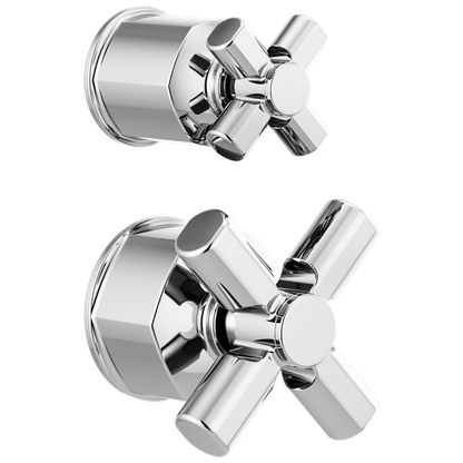 Brizo - Invari Pressure Balance Valve with Integrated Diverter Trim Cross Handle Kit