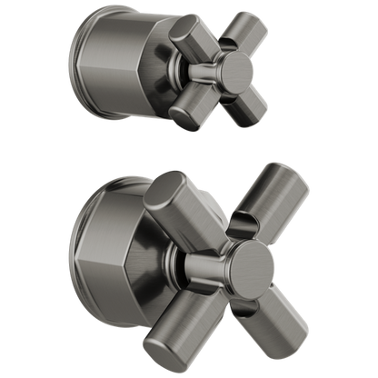 Brizo - Invari Pressure Balance Valve with Integrated Diverter Trim Cross Handle Kit