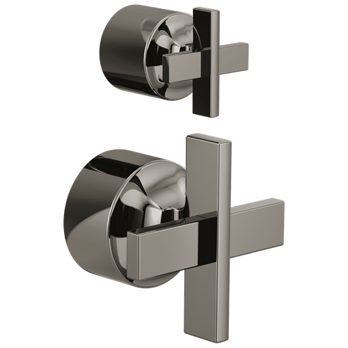 Brizo - Levoir Pressure Balance Valve with Integrated Diverter Trim Cross Handle Kit