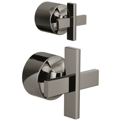 Brizo - Levoir Pressure Balance Valve with Integrated Diverter Trim Cross Handle Kit