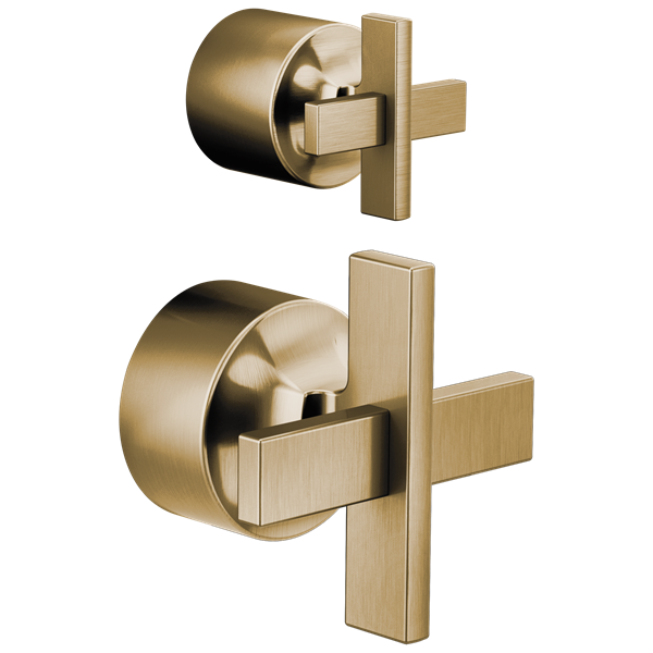 Brizo - Levoir Pressure Balance Valve with Integrated Diverter Trim Cross Handle Kit