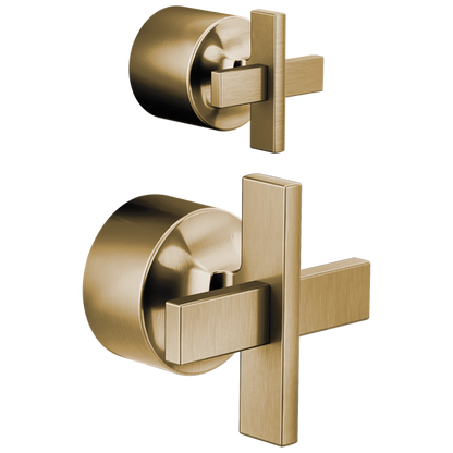 Brizo - Levoir Pressure Balance Valve with Integrated Diverter Trim Cross Handle Kit