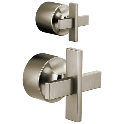 Brizo - Levoir Pressure Balance Valve with Integrated Diverter Trim Cross Handle Kit