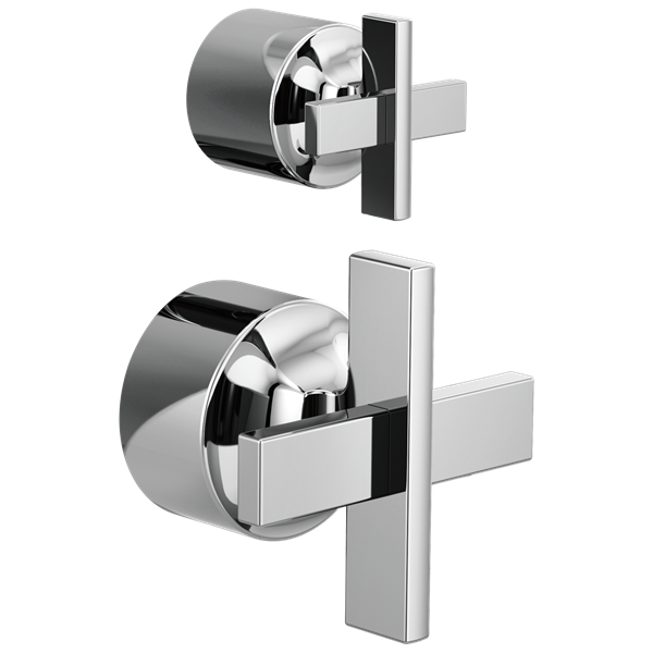 Brizo - Levoir Pressure Balance Valve with Integrated Diverter Trim Cross Handle Kit