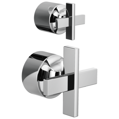 Brizo - Levoir Pressure Balance Valve with Integrated Diverter Trim Cross Handle Kit