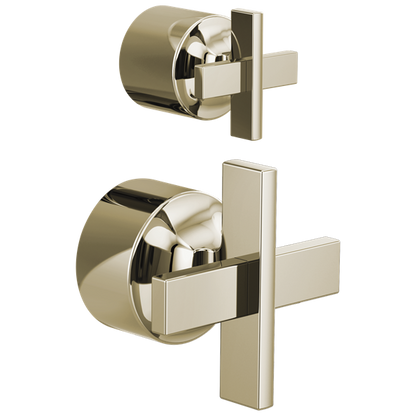 Brizo - Levoir Pressure Balance Valve with Integrated Diverter Trim Cross Handle Kit