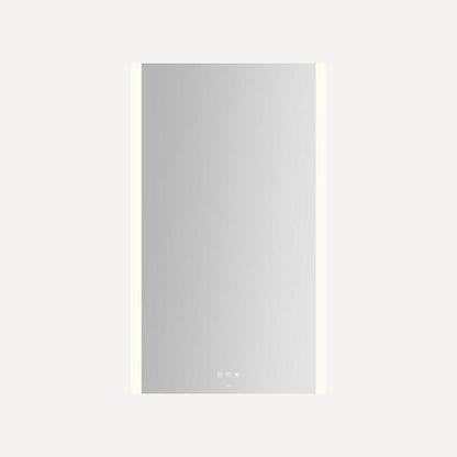 Robern - Instinct 24X40 Inch Rectangular Flat Frameless Wall Mounted Bathroom Mirror with LED Lighting