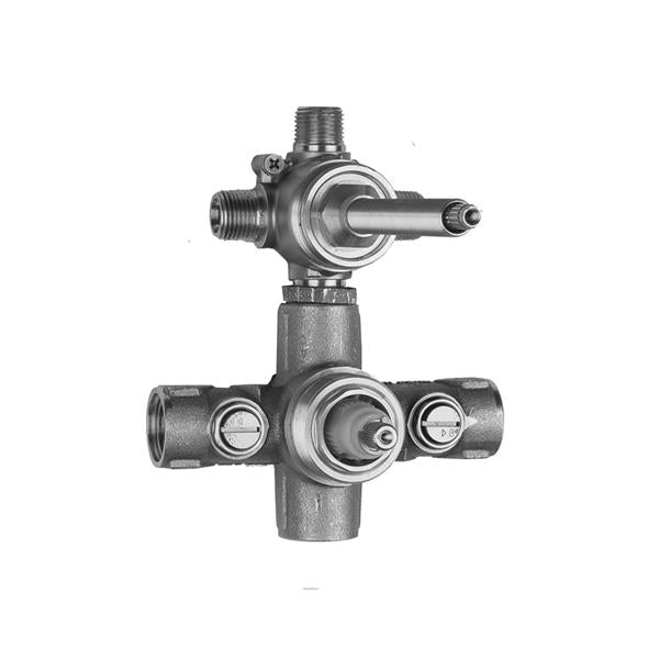 Jaclo - Thermostatic Valve with Built in 2-way Diverter/Volume Control with Shut Off