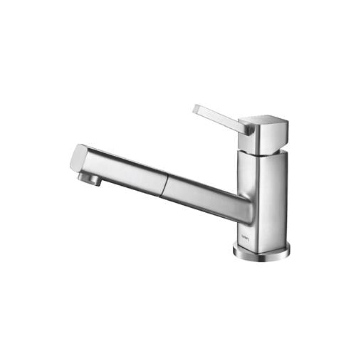 Flusso - Smallie - Stainless Steel Kitchen Faucet With Pull Out