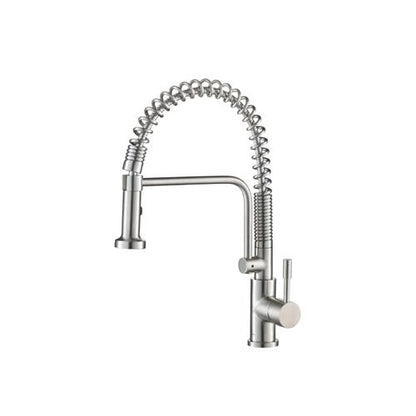 Isenberg - Caso - Semi-Professional Dual Spray Stainless Steel Kitchen Faucet With Pull Out
