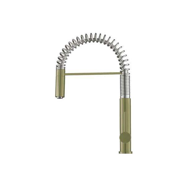 Flusso - Dixie - Semi-Professional Dual Spray Stainless Steel Kitchen Faucet With Pull Out