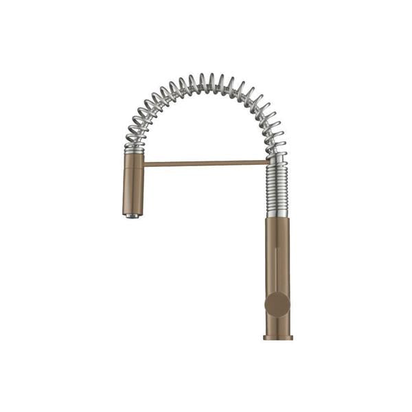 Flusso - Dixie - Semi-Professional Dual Spray Stainless Steel Kitchen Faucet With Pull Out