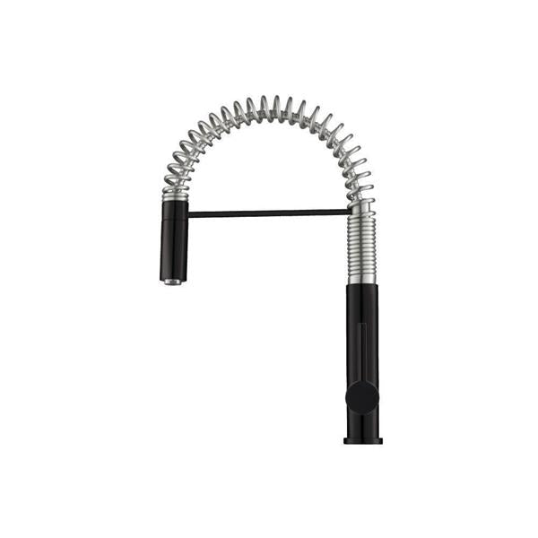Flusso - Dixie - Semi-Professional Dual Spray Stainless Steel Kitchen Faucet With Pull Out