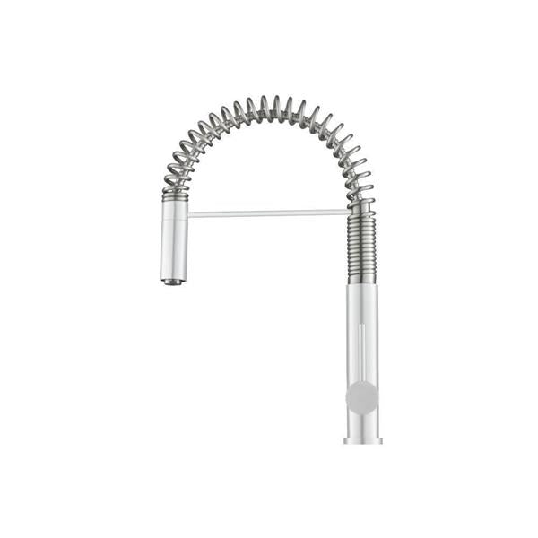 Flusso - Dixie - Semi-Professional Dual Spray Stainless Steel Kitchen Faucet With Pull Out