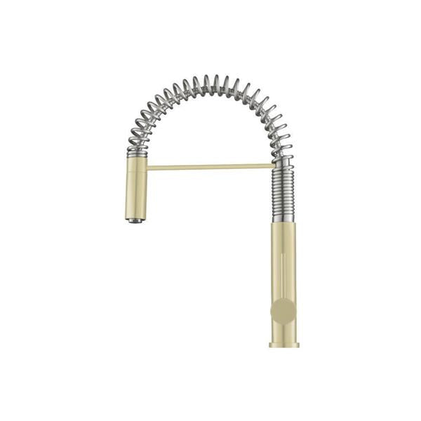 Flusso - Dixie - Semi-Professional Dual Spray Stainless Steel Kitchen Faucet With Pull Out