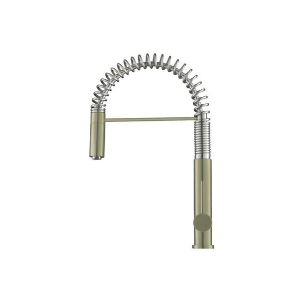 Flusso - Dixie - Semi-Professional Dual Spray Stainless Steel Kitchen Faucet With Pull Out