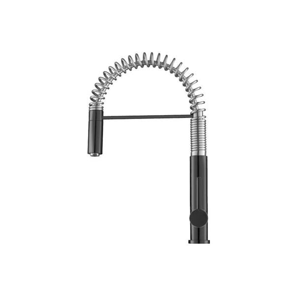 Flusso - Dixie - Semi-Professional Dual Spray Stainless Steel Kitchen Faucet With Pull Out