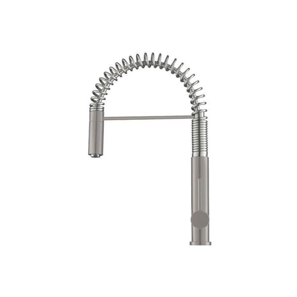 Flusso - Dixie - Semi-Professional Dual Spray Stainless Steel Kitchen Faucet With Pull Out