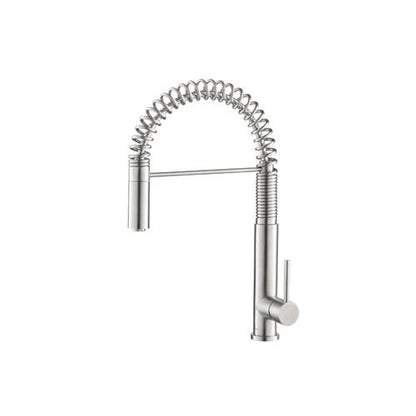Flusso - Dixie - Semi-Professional Dual Spray Stainless Steel Kitchen Faucet With Pull Out