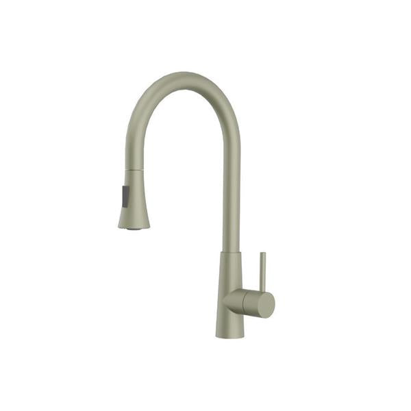 Flusso - Zest - Dual Spray Stainless Steel Kitchen Faucet With Pull Out
