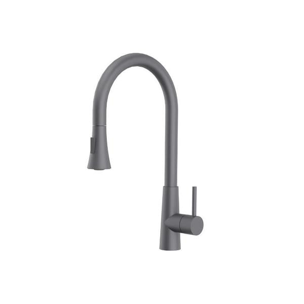 Flusso - Zest - Dual Spray Stainless Steel Kitchen Faucet With Pull Out